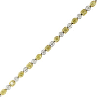 18K Yellow Gold and Platinum Fancy Yellow Diamond Bracelet
