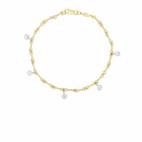 Roberto Coin 18K Yellow Gold Diamond By The Inch Dangle Bracelet
