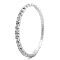 Zydo 18K White Gold Diamond Stretch Bracelet