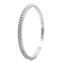 Zydo 18K White Gold Diamond Stretch Bracelet