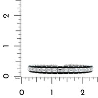 Etho Maria 18K White Gold Diamond and Black Ceramic Cuff Bracelet