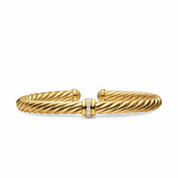 Cablespira® Flex Center Station Bracelet in 18K Yellow Gold with Diamonds, 6mm
