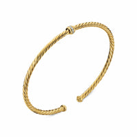Micro Cablespira® Flex Center Station Bracelet 18K Yellow Gold, 2.6mm