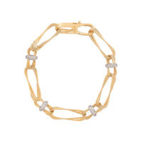 Marco Bicego Marrakech Onde 18K Yellow Gold Diamond Link Bracelet