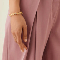 Marco Bicego Marrakech Onde 18K Yellow Gold Diamond Link Bracelet