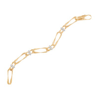 Marco Bicego Marrakech Onde 18K Yellow Gold Diamond Link Bracelet