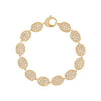 Marco Bicego Lunaria Alta 18K Yellow Gold Pave Diamond Bracelet
