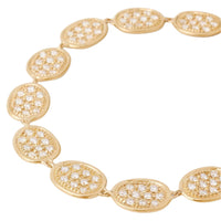 Marco Bicego Lunaria Alta 18K Yellow Gold Pave Diamond Bracelet