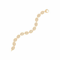 Marco Bicego Lunaria Alta 18K Yellow Gold Pave Diamond Bracelet