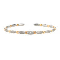 Etho Maria 18K Rose Gold and Platinum Diamond Cuff Bracelet