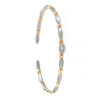 Etho Maria 18K Rose Gold and Platinum Diamond Cuff Bracelet