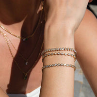 Anita Ko 18K Yellow Gold Pear Diamond Link Bracelet