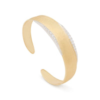 Marco Bicego 18K Yellow Gold Lunaria Diamond Cuff Bracelet