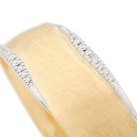 Marco Bicego 18K Yellow Gold Lunaria Diamond Cuff Bracelet