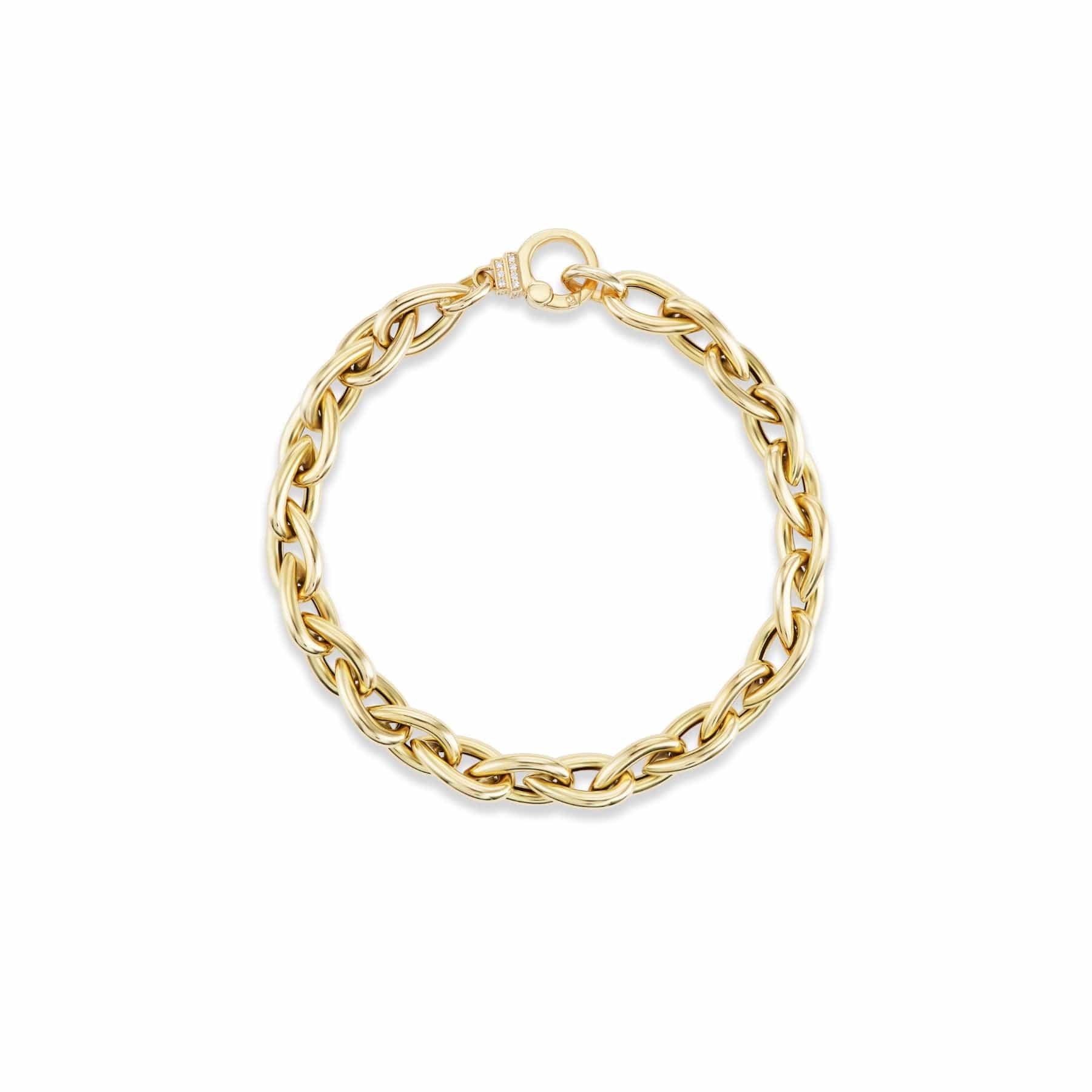 Sorellina 18K Yellow Gold Diamond Teardrop Chain Bracelet