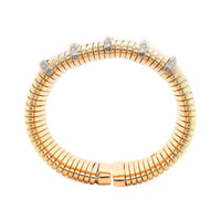 Eclat Jewels 18K Yellow Gold and Diamond Cuff Bracelet