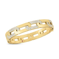 Roberto Coin 18K Yellow Gold Navarra Diamond Link Bracelet