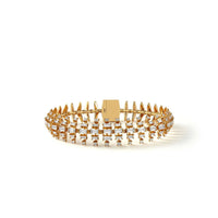 Fernando Jorge 18K Yellow Gold Baguette Diamond Vertex Bracelet