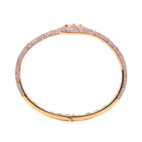 Etho Maria 18K Rose Gold Pinkish Diamond Snake Cuff Bracelet