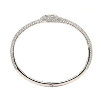 Etho Maria 18K White Gold Diamond Snake Cuff Bracelet