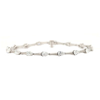 Etho Maria Platinum Pear Shaped Diamond Bracelet