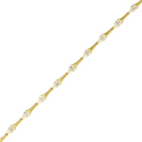 Etho Maria 18K Yellow Gold Pear Shaped Diamond Bracelet