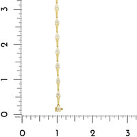 Etho Maria 18K Yellow Gold Pear Shaped Diamond Bracelet