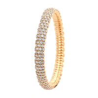 Zydo 18K Rose Gold Pave Diamond Stretch Bracelet