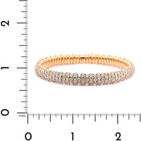 Zydo 18K Rose Gold Pave Diamond Stretch Bracelet