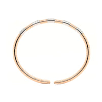 Leo Pizzo 18K Two-Tone Gold Pave Diamond Cuff Bracelet