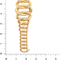 Leo Pizzo 18K Rose Gold Pave Diamond Link Bracelet