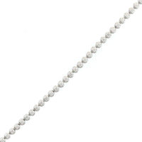 18K White Gold Illusion Bezel Round Diamond Tennis Bracelet