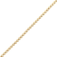 18K Rose Gold Illusion Bezel Round Diamond Tennis Bracelet