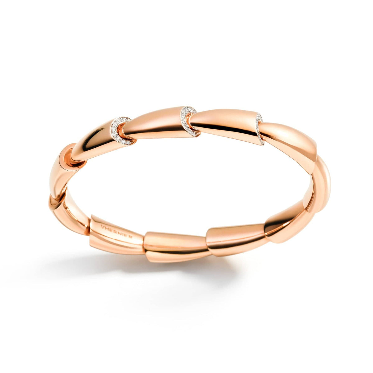 Vhernier 18K Rose Gold Diamond Calla Bracelet – Long's Jewelers