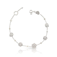 Pasquale Bruni 18K White Gold Diamond Figlia Dei Fiori Bracelet