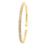 Etho Maria 18K Yellow Gold Pave Diamond Cuff Bracelet