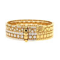Etho Maria 18K Yellow Gold Geometric Designed Diamond Bracelet