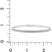 18K White Gold Diamond Flex Bangle Bracelet