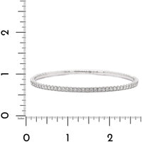 18K White Gold Diamond Flex Bangle Bracelet