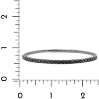 18K White Gold 1CTW Black Diamond Flex Bangle Bracelet