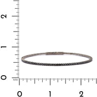 18K White Gold 1CTW Black Diamond Flex Bangle Bracelet