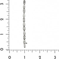 18K White Gold Multi Shaped Diamond Tennis Bracelet