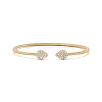Dana Rebecca 14K Yellow Gold Samantha Lynn Diamond Teardrop Flexi Cuff Bracelet