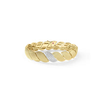 Roberto Coin 18K Yellow Gold San Marco Diamond Textured Bracelet