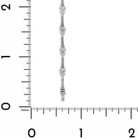 Etho Maria Platinum Pear Shaped Diamond Bar Bracelet