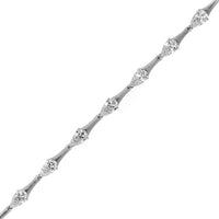 Etho Maria Platinum Pear Shaped Diamond Bar Bracelet