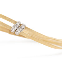 Marco Bicego 18K Yellow and White Gold Marrakech 2 Strand Diamond Station Bracelet