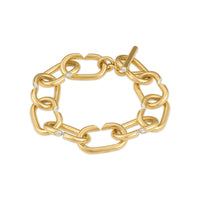 Jade Ruzzo 18K Yellow Gold Diamond Large Atha Chain Bracelet