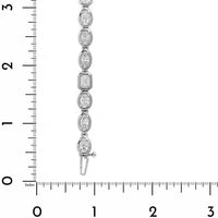 18K White Gold Multi Shaped Diamond Bracelet