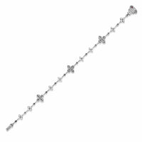 Roberto Coin 18K White Gold Love In Verona Pave Diamond Station Bracelet